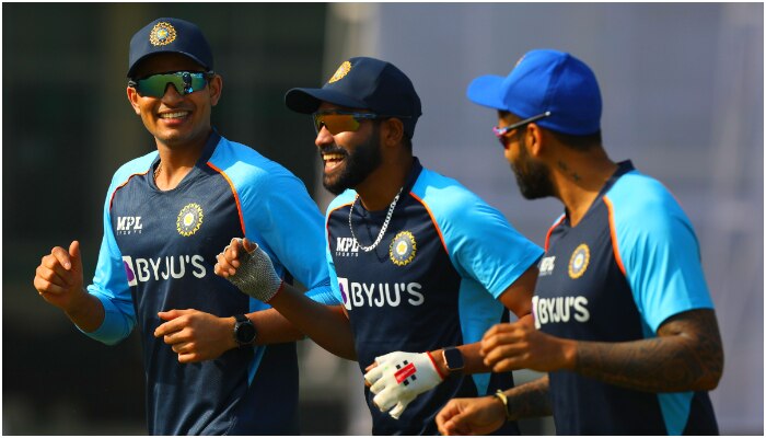 Team India sweat it out at training in Kanpur