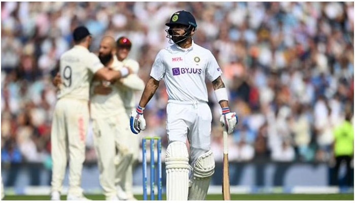 Virat Kohli at Oval test, 2nd innings 