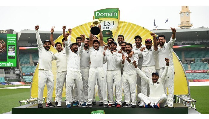 India won tets series in Australia 