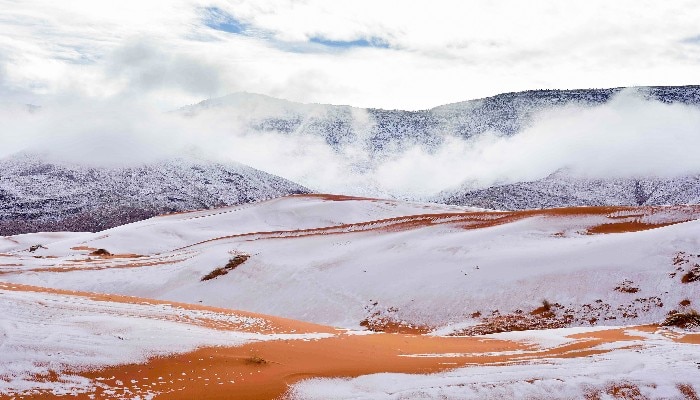 Why snowfall in Sahara