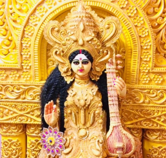 Yellow Colour In Saraswati Puja