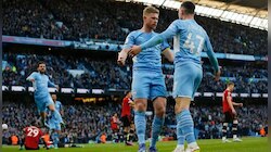 Ronaldo-হীন Manchester-কে কড়া ট্যাকেল; de Bruyne, Mahrez-র গোলে বড় জয় City-র