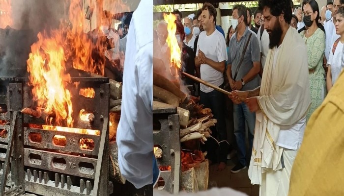 KK Funeral: Son Nakul starts the last rites | KK Funeral: শেষযাত্রায়