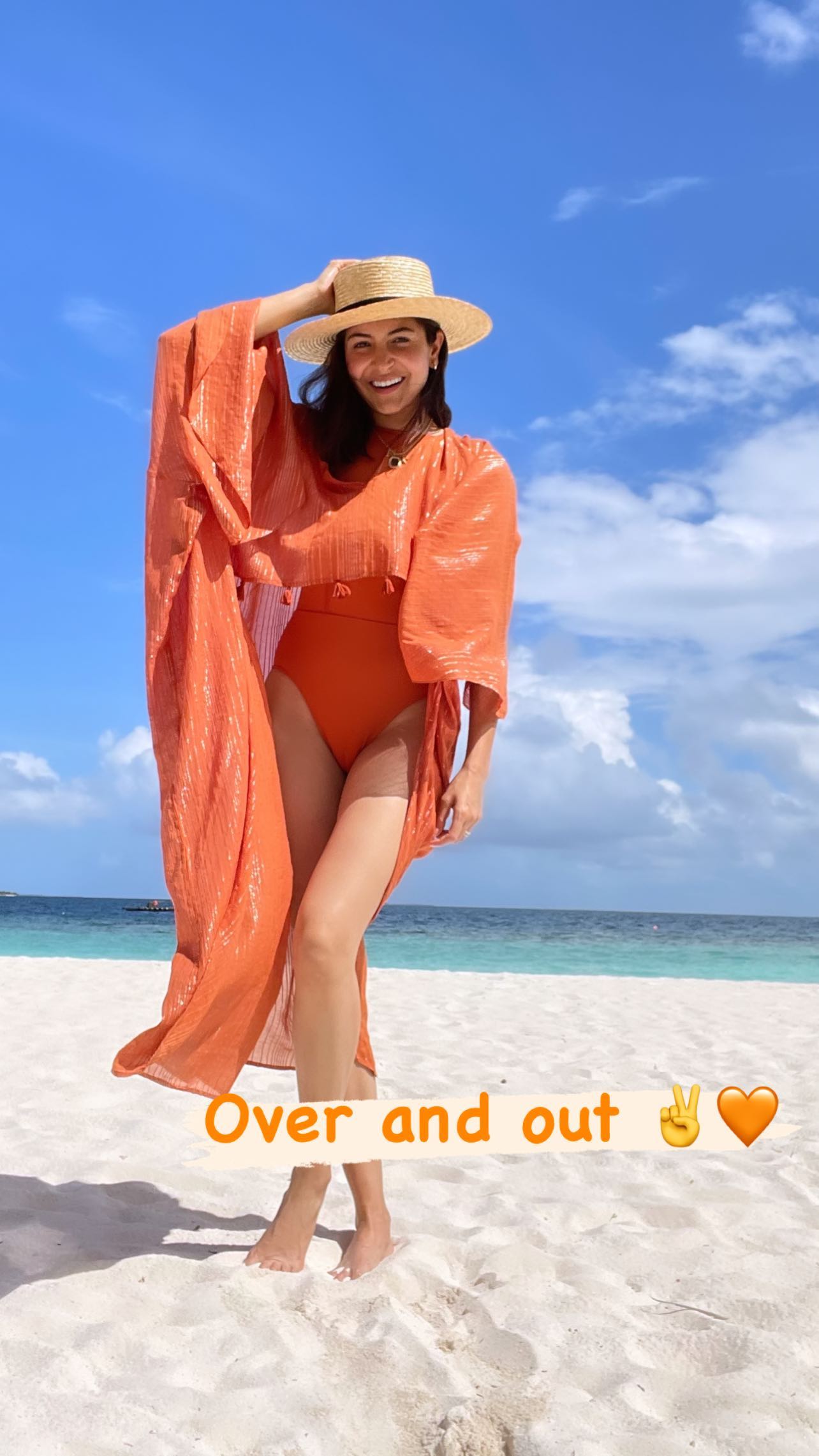 Anushka Sharma looks hot in orange monokini 3