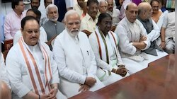এনডিএ-র রাষ্ট্রপতি প্রার্থী দ্রৌপদী মুর্মুর মনোনয়ন পেশ, পাশে মোদী-শাহ-নাড্ডা