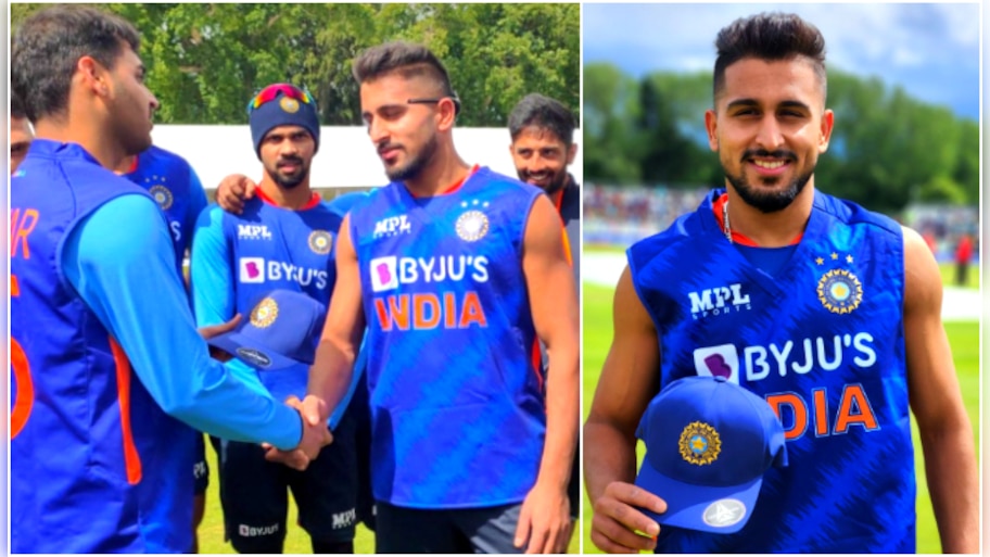 Umran Malik: অবশেষে অভিষেক উমরানের! ভুবনেশ্বর কুমার তুলে দিলেন ডেবিউ ক্যাপ