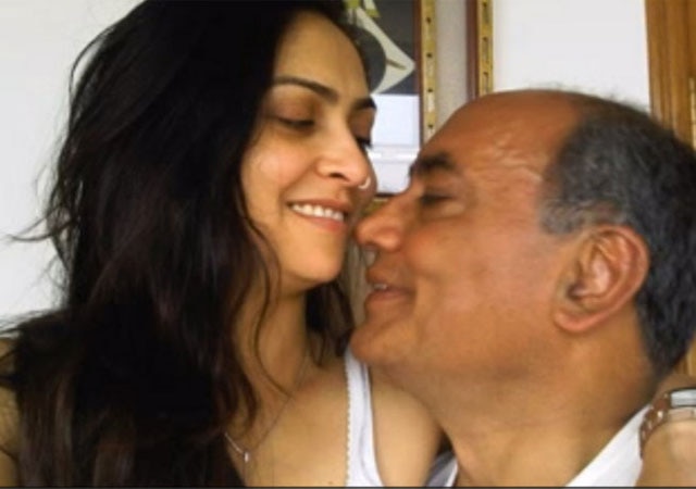 Digvijay Singh and Amrita Rai