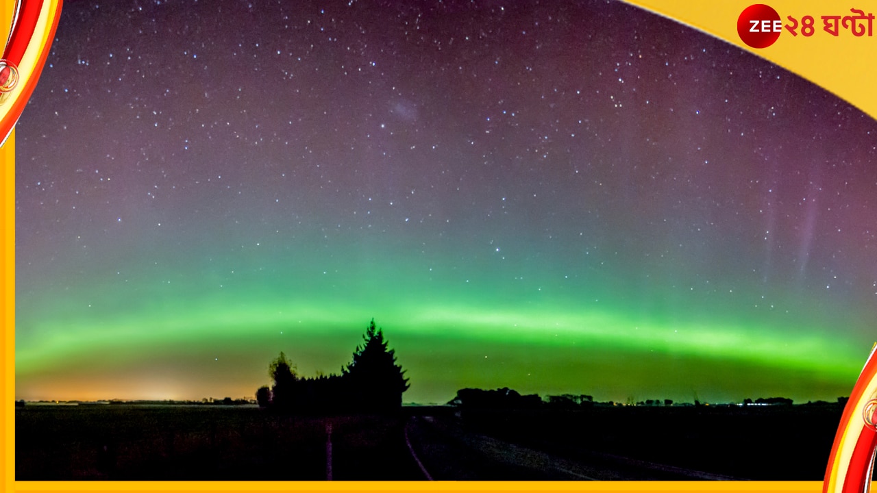 Rare Aurora in Canada: সবুজ আভা ছড়ানো আকাশে ৪০ মিনিট ধরে দারুণ ব্যাটিং ‘স্টিভ’-এর! ব্যাপার কী?