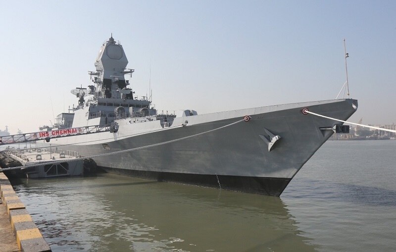 INS Chennai in Muscat, Oman