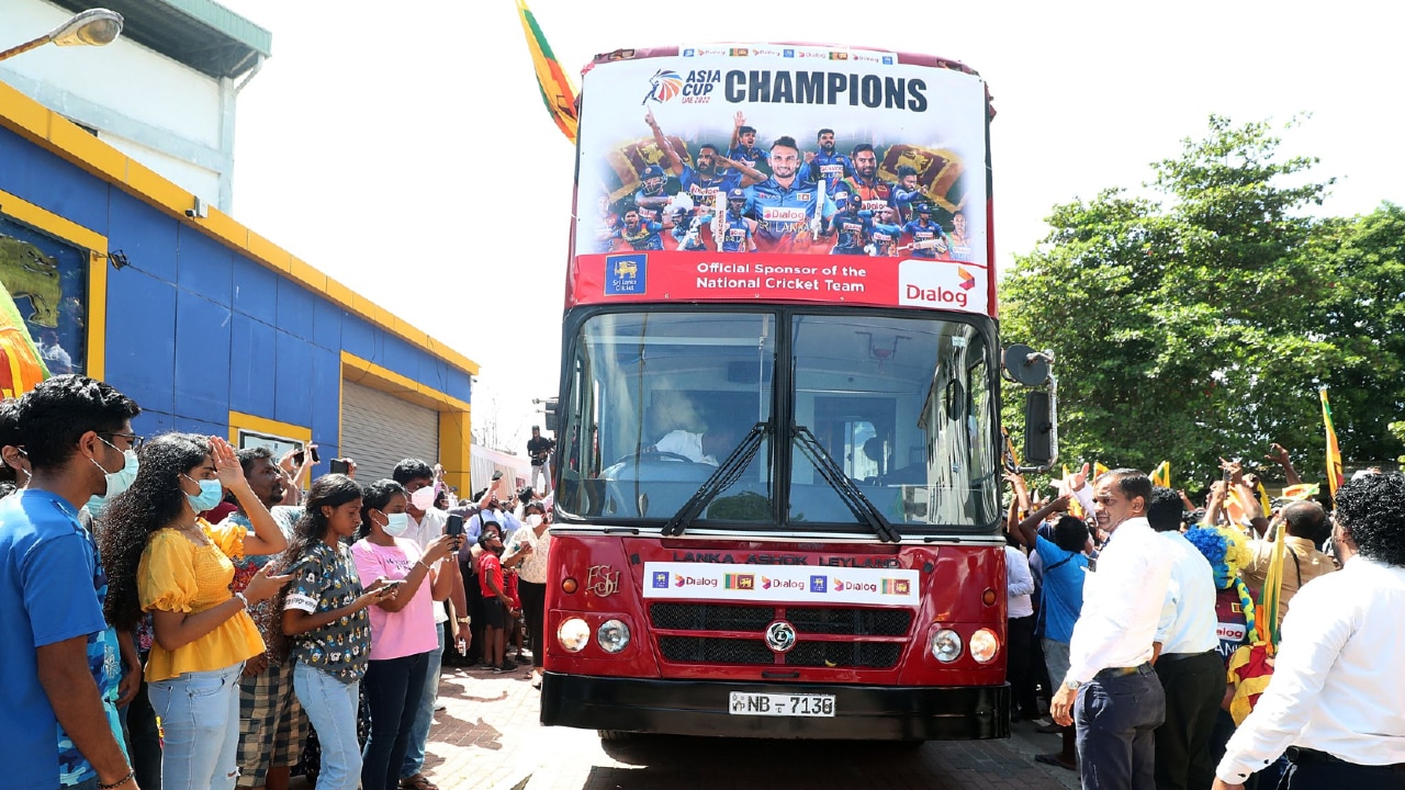 Team bus of Sri Lanka 