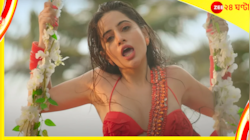 পাতলা শাড়ি পরে দুলতে দুলতে উল্টে পড়লেন উর্ফি, আর একটু হলেই...