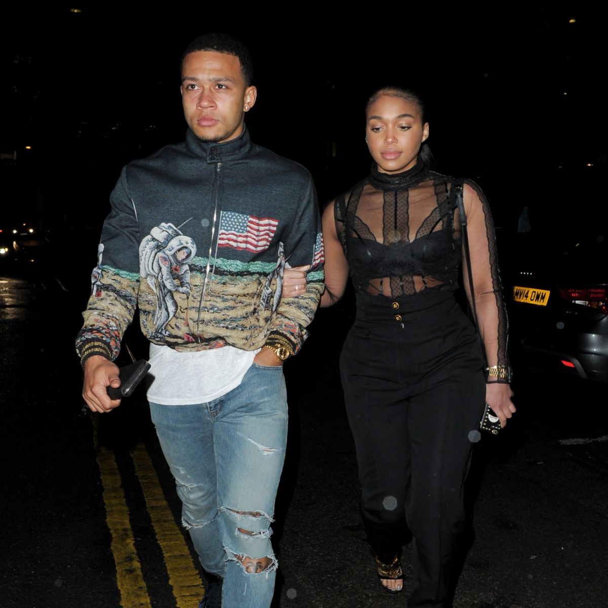 Memphis Depay and Chloe Bailey