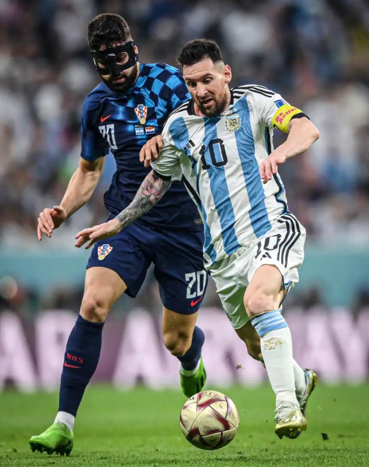 Lionel Messi made his 25th World Cup outing