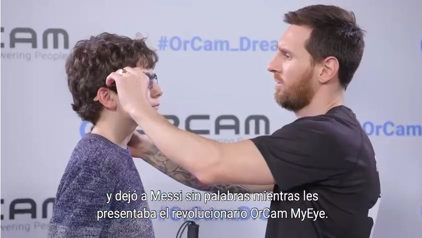 Messi Brand Ambassador of Device designed for vision impaired 4