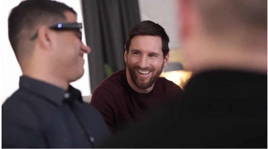 Messi Brand Ambassador of Device designed for vision impaired 2