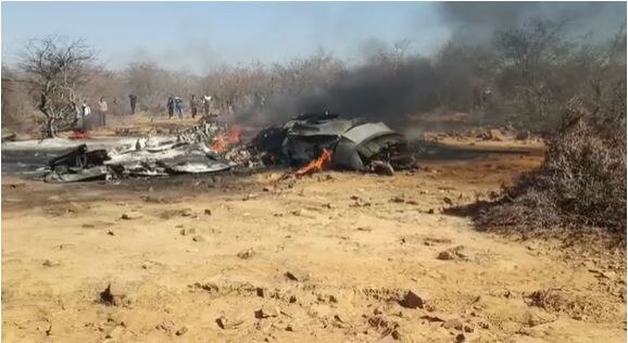 IAF fighter jets crash Madhya Pradesh Rajasthan