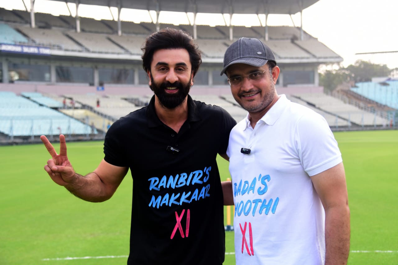 Ranbir Kapoor With Sourav Ganguly