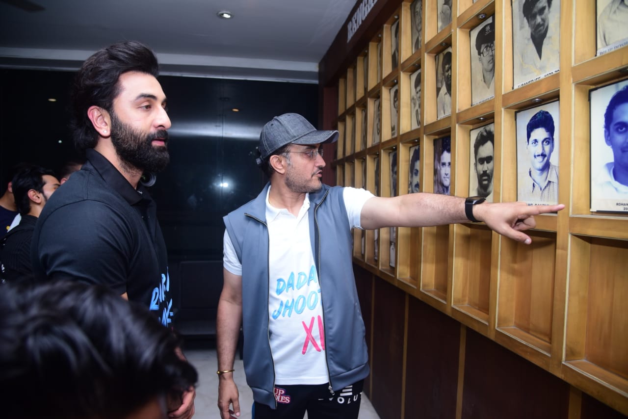 Ranbir Kapoor With Sourav Ganguly