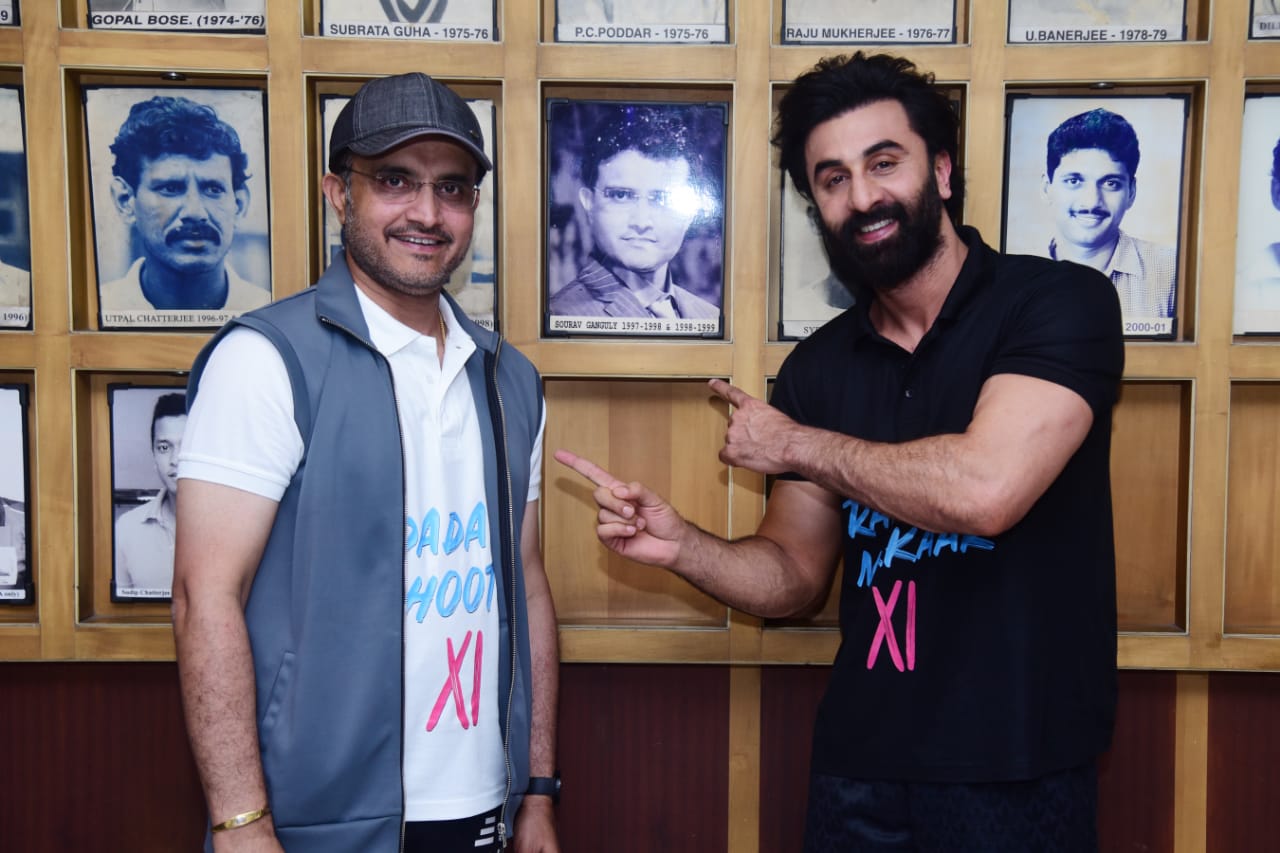 Ranbir Kapoor With Sourav Ganguly