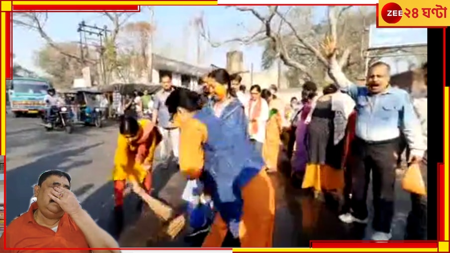 Anubrata Mandal: অনুব্রত বের হতেই গোবরজল ছিটিয়ে আসানসোল জেল চত্বর 'শুদ্ধিকরণ', আবীর খেলে উল্লাস বিজেপির