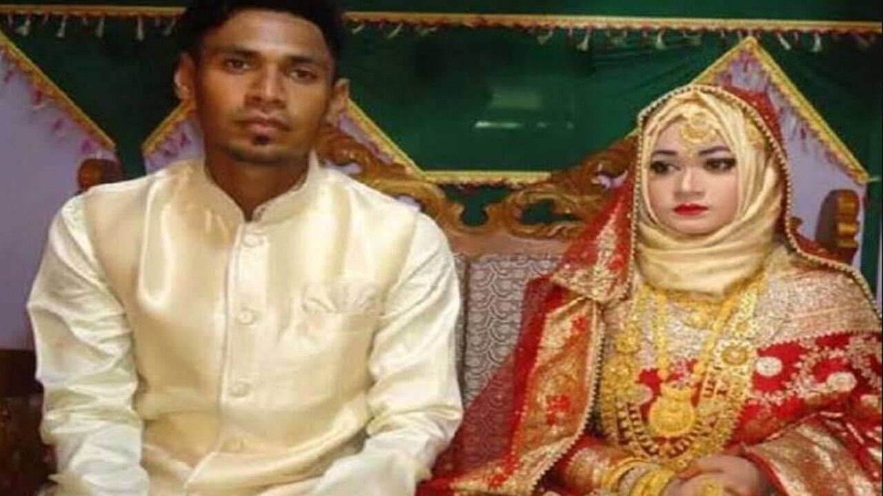 Mustafizur Rahman and Samia Parvin