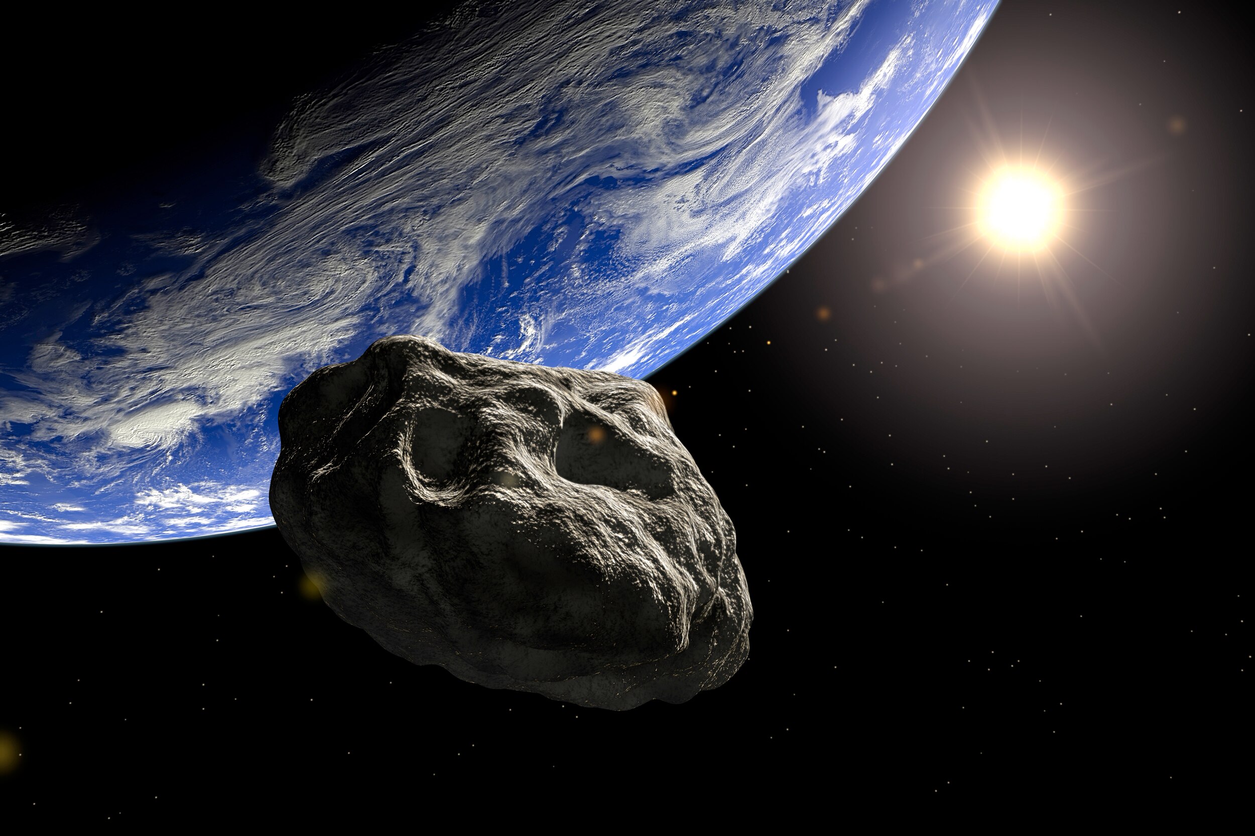Giant Asteroid Approaching Earth