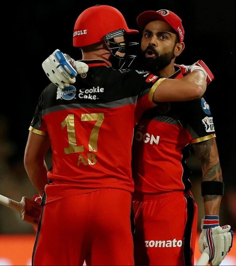  Virat Kohli and AB de Villiers' record stand