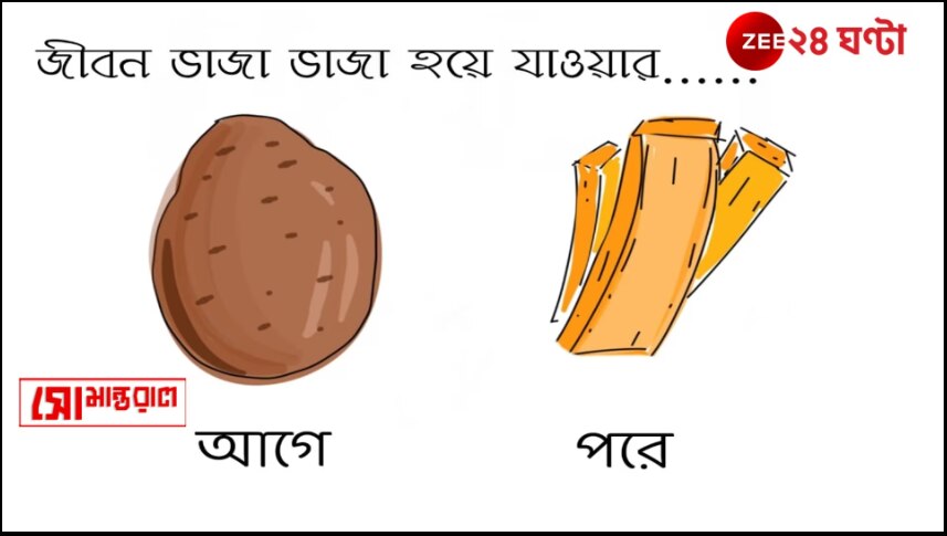 Daily Cartoon | সোমান্তরাল | আজ নাকি ফ্রেঞ্চ ফ্রাই ডে!