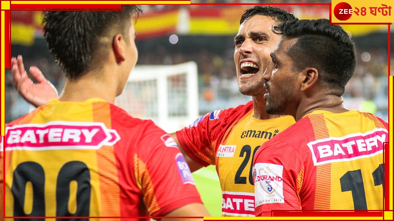 East Bengal: ডার্বির রং লাল-হলুদ, কথা রাখলেন কুয়াদ্রাত, বৃষ্টিতেও জ্বলল আবেগের মশাল