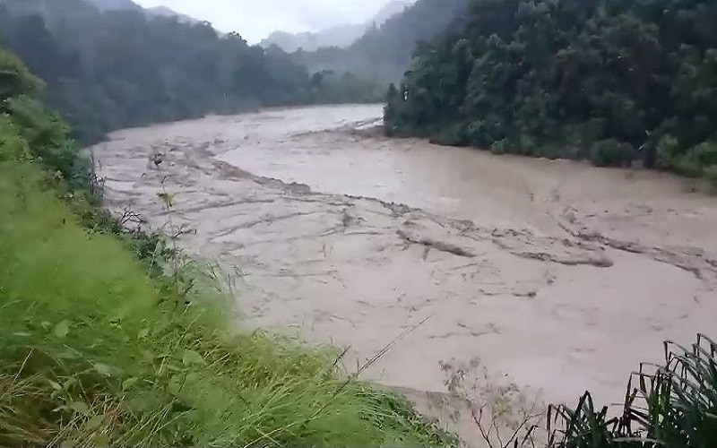 Sikkim Cloud Burst Teesta Flash Flood