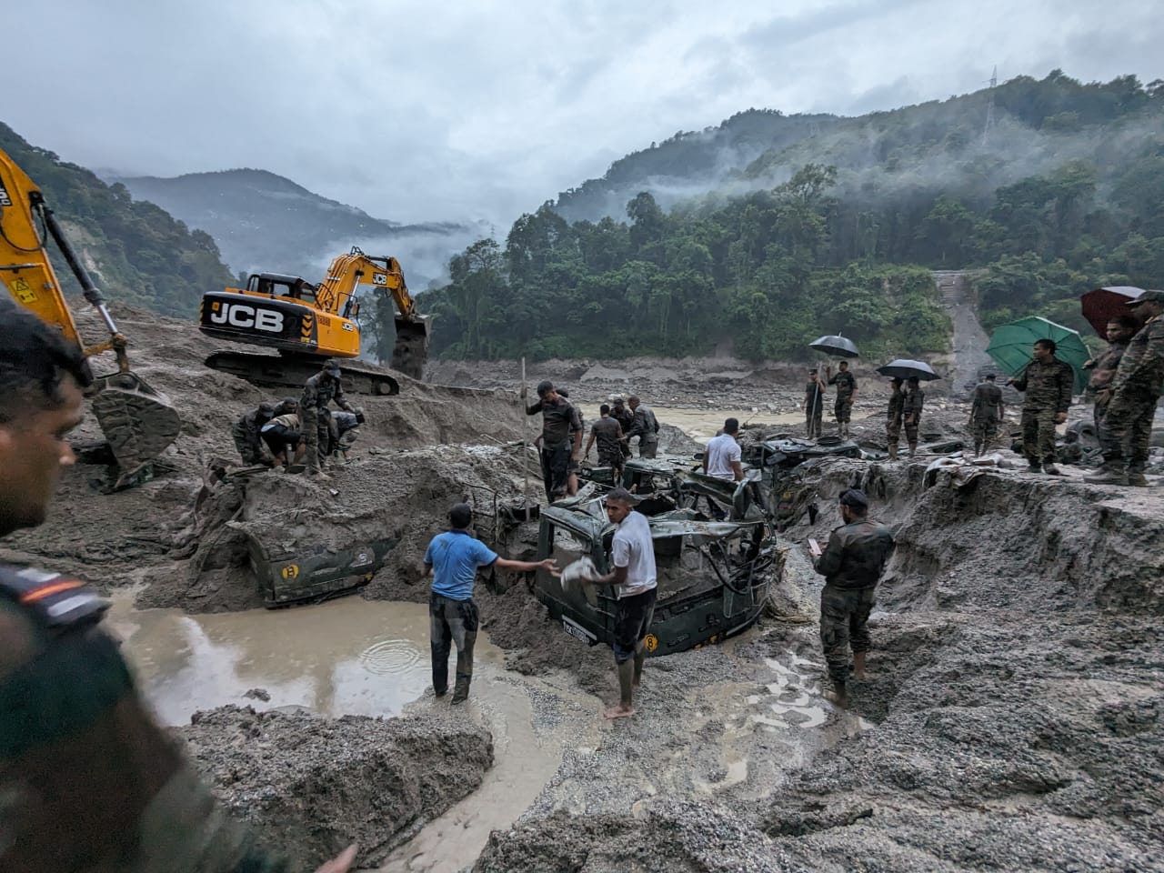 Sikkim Flood Indian Army rescue operation