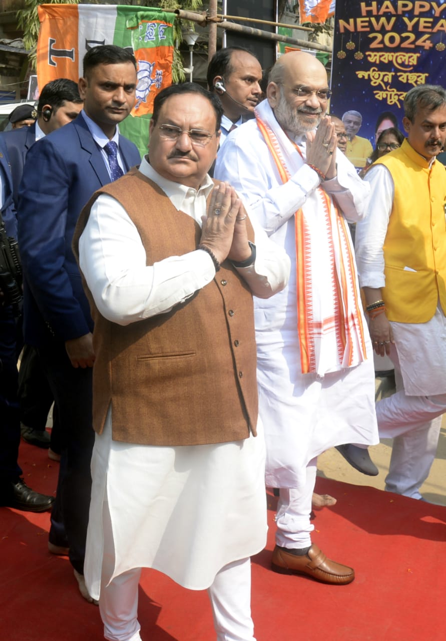 Amit Shah in Kolkata