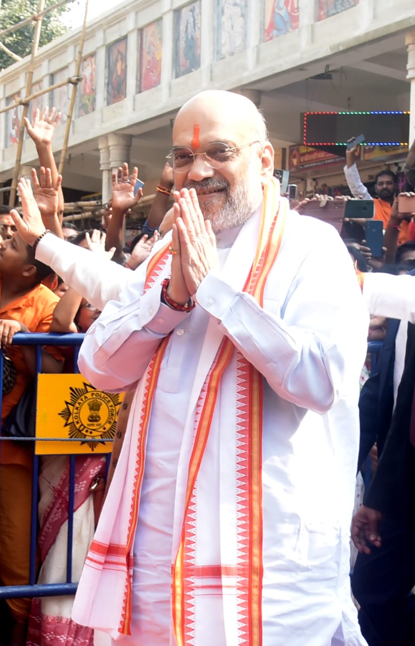 Amit Shah in Kolkata