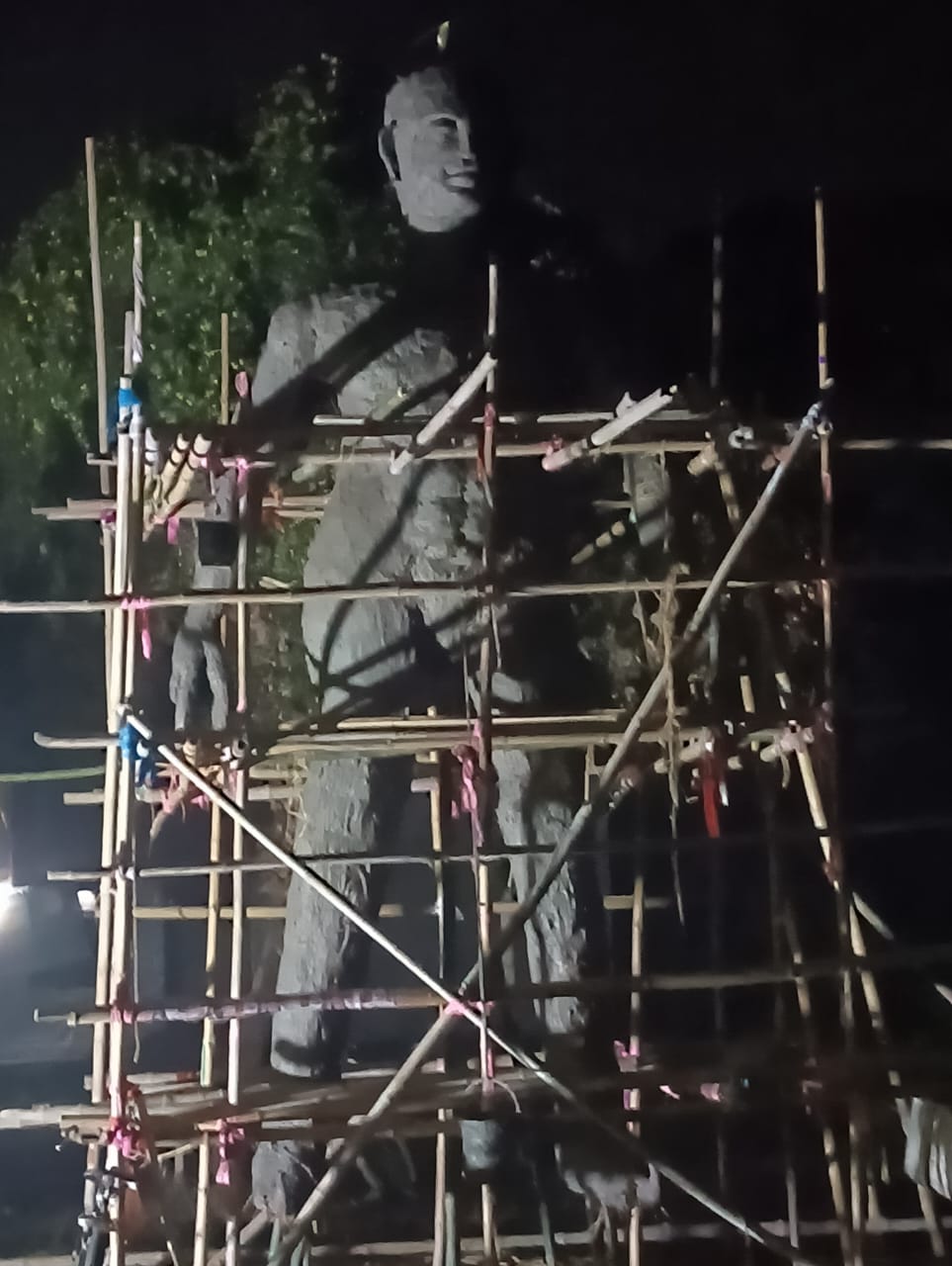 Jalpaiguri 22 Feet Tall Ram Idol