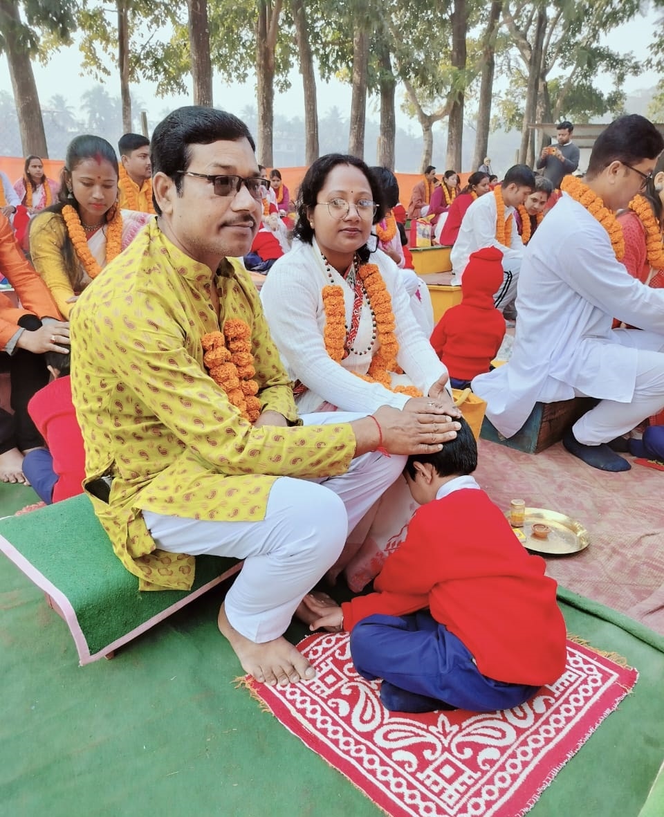 Worshipping Parents in Jalpaiguri School