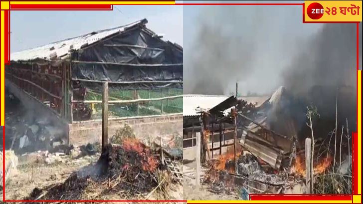 Sandeshkhali Violence: ফুঁসছে সন্দেশখালি! শিবুর বাড়ির সামনে চড়াও জনতা, ৩ পোলট্রিফার্মে আগুন