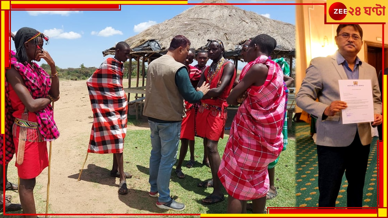 Maasai Mara | Kenia: মাসাইমারার জঙ্গলে মাসাইদের সঙ্গে মধ্যবয়সী বাঙালি, কুর্নিশ কেনিয়ার 