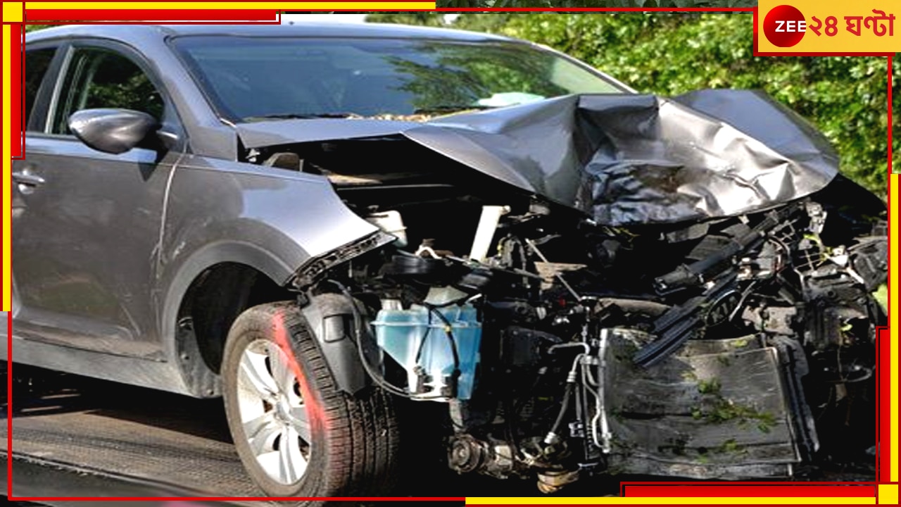 Car Accident: ধাক্কায় দেহ পড়ল ছাদে, বাইকারের দেহ নিয়ে ১৮ কিমি দৌড়ল গাড়ি