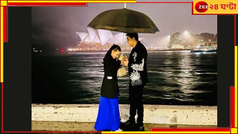 Nusrat Faria| Zayed Khan: বিদেশে এক ছাতার তলায় জায়েদ-নুসরত, ছবি ঘিরে জল্পনা তুঙ্গে...