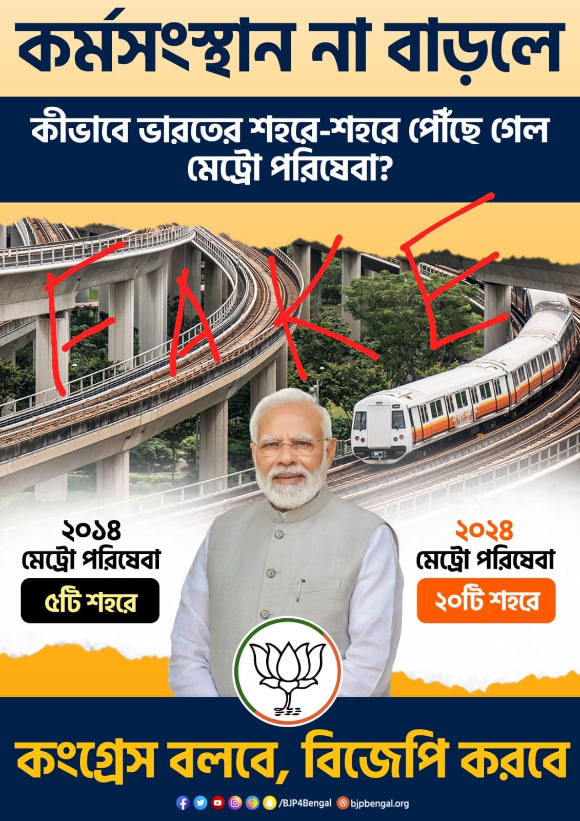 Narendra Modi Metro Advertisement