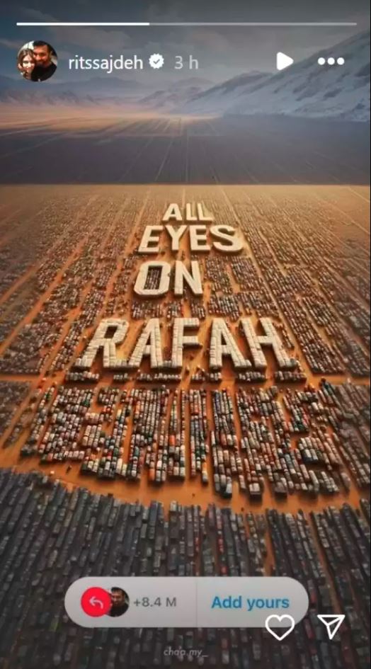 Ritika Sajdeh On All Eyes On Rafa
