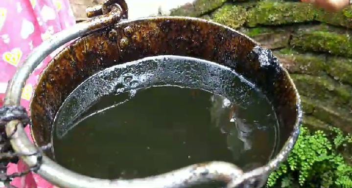 Oil Mixed With Drinking Water