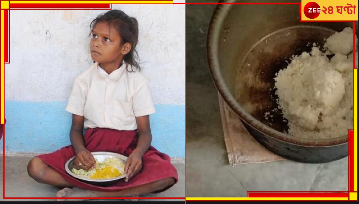 Mid day Meal: মিড ডে মিলে শুধু একটু ভাত আর তাতে সামান্য হলুদ! অবিশ্বাস্য...