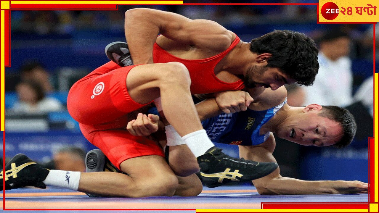 Aman Sehrawat | Paris Olympics 2024: ১২-০! কুস্তিতেই ফের আশার আলো অমন, পদক থেকে একধাপ দূরে হরিয়ানার মল্লযোদ্ধা Aman Sehrawat | Paris Olympics 2024: ১২-০! কুস্তিতেই ফের আশার আলো অমন, পদক থেকে একধাপ দূরে হরিয়ানার মল্লযোদ্ধা