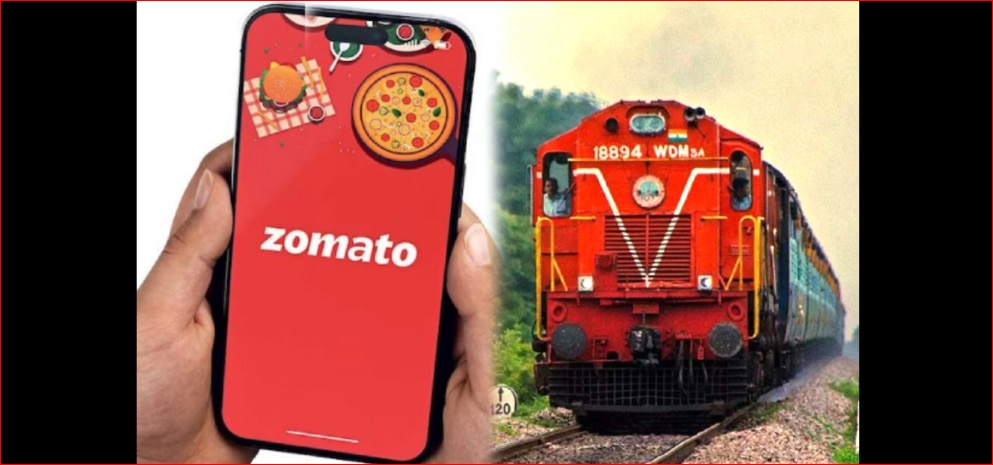 Zomato Food Delivery in Trains