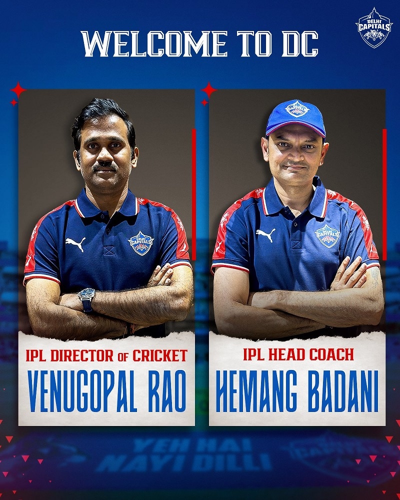 Delhi Capitals New Coaching Staff