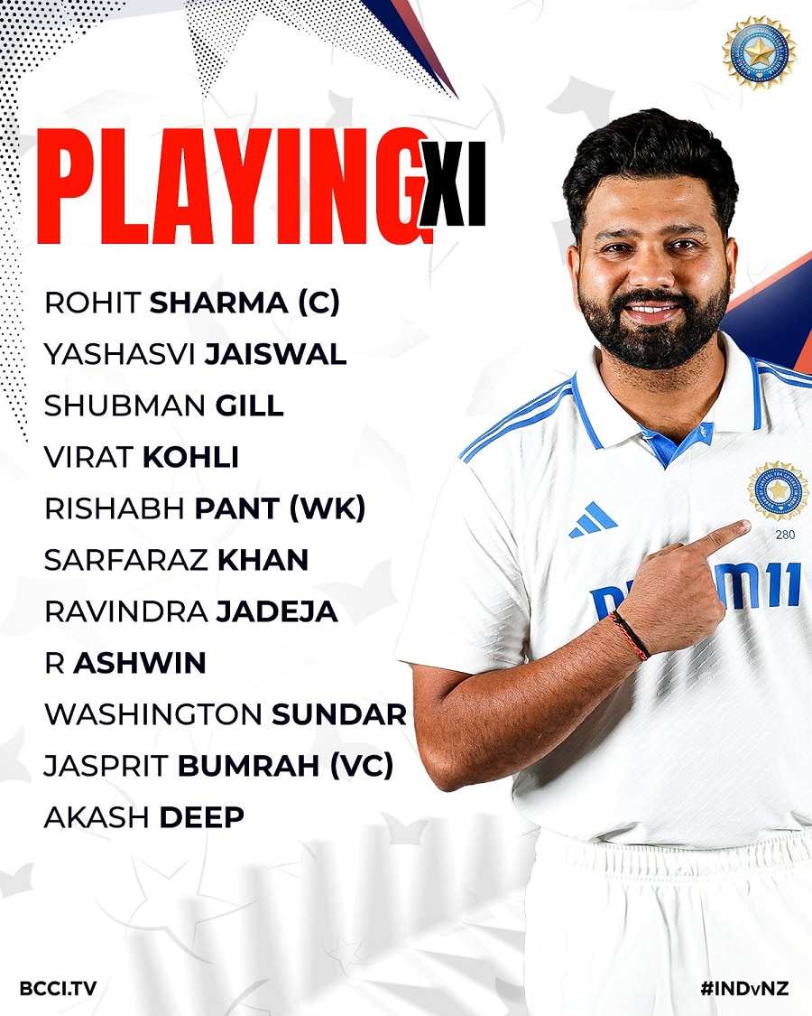 Team India Playing 11 In the Pune Test