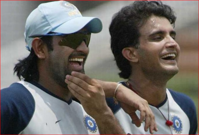 MS Dhoni And Sourav Ganguly