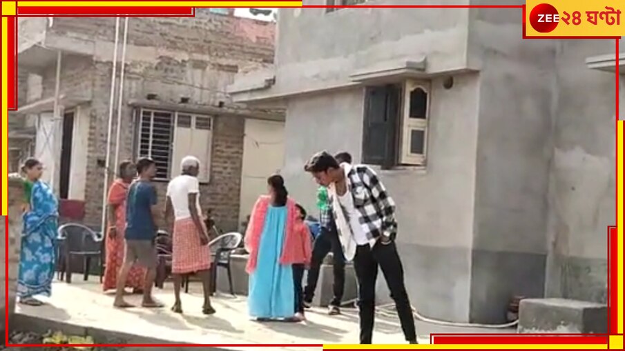 Durgapur: দুদিন আগের ঢালাই রাস্তা বেহাল, জালিয়াতি দেখেই ঠিকাদারতে বেঁধে রাখার নিদান প্রধানের 