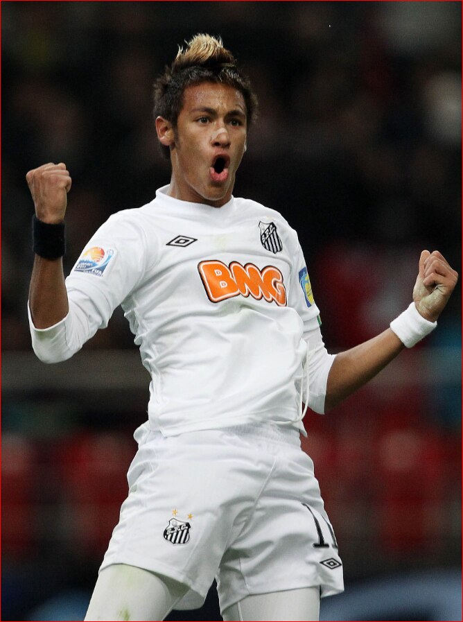 Neymar In Santos